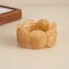 Joyería Transfronteriza Europea y Americana, Pulseras Elásticas de Empalme Acrílico Estilo Literario y Antiguo, Pulseras Geométricas de Moda Exageradas Difuminadas