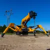 Guindaste Rotativo 360° sem Fio com Controle Remoto para Uso Externo, Guindaste Aranha com Esteiras Todo-o-Terreno, Lança Telescópica Hidráulica de 2 Toneladas 5 Toneladas.
