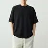 Camiseta Masculina Manga Curta Momax Alta Qualidade Textura para o Dia a Dia Gola Pequena Verão Nova Mistura de Algodão Meia Manga Masculina 75680