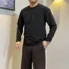 250826002 Camiseta Esportiva Masculina Dijia, Mesma Estação Primavera e Outono, Outdoor, Urbana, Funcional, Secagem Rápida, Elástica, Manga Longa