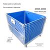 Gaiola de armazenamento estrutura de ferro gaiola borboleta dobrável estrutura de ferro caixa de giro de metal móvel material econômico caixa de giro