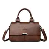 Bolsa Boston Feminina 2026 Nova Textura Simples Bolsa de Mão Bolsa de Ombro de Alto Padrão Versátil para o Dia a Dia Bolsa Transversal