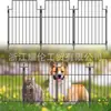 Cerca de ferro para e-commerce transfronteiriço, cerca de jardim para animais de estimação ao ar livre, cerca de barreira para animais, arame de metal à prova de ferrugem