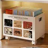 Estante de armazenamento para livros, móvel, estante multifuncional, estante de armazenamento de grande capacidade com rodas para debaixo da mesa, estante para armazenamento de livros didáticos