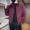 Fw11123 Otoño 2025 Nueva Chaqueta Social para Chico Estilo Coreano Moderno para Hombre Parte Superior sin Planchar Manga Larga