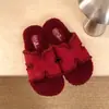 Chinelos Fofos para Mulheres, Veludo Plus Quente, Lã de Cordeiro Sintética, Solado Macio, Para Usar Dentro/Fora de Casa, Novo Estilo Outono/Inverno 2026, Sapatos Preguiçosos de Calçar