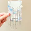 Colar com Presilha de Cabelo Infantil, Acessórios de Cabelo Frozen para Meninas, Joia de Corrente para Testa de Menininha, Adorno de Cabeça da Princesa Elsa, Acessórios de Cabelo