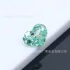 Venda Direta do Fabricante: Coração Geométrico de Zircônia 4*6-8*10mm Coração Gordo de Zircônia com Base Pontiaguda para Cravação em Anéis