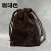 Bolsa de Veludo Phnom Penh, Bolsa para Lembrancinha, Bolsa para Joias, Embalagem para Joias, Bolsa da Sorte, Bolsa com Pontas de Cordão de Mão, Brinquedo Cultural Bolsa de Veludo Boca Dourada