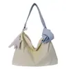 Bolsa de Ombro Simples Versátil Estilo Coreano para Mulheres, Nova Bolsa de Braço Retrô, Bolsa Tote de Grande Capacidade, Bolsa Transversal para Trabalho e Deslocamento