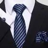 Nova gravata série listra oblíqua azul marinho moda geral masculina para negócios fabricantes de gravatas manuais atacado