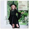 Fantasia infantil de Halloween, roupa de performance, fantasia de bruxa para menina, fantasia de bruxa combinando para pais e filhos, bruxa com vassoura, vestido de elfo da floresta, fantasia de bruxa