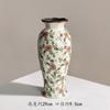 Jarrón de Cerámica Azul y Blanco con Grietas de Hielo Pintado a Mano Retro Adornos Estilo Pastoral Sala de Estar Arreglo Floral Hidropónico Recipiente Decorativo para Flores Nuevo Chinoiserie