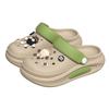 Zuecos de Suela Gruesa para Mujer 2026, Nuevo Estilo de Verano, Suela Suave Antideslizante, Que Aumentan la Altura, Sandalias Cerradas Cómodas para la Playa