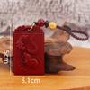 Nuevo Llavero de Cinabrio Etiqueta de Buena Suerte Colgante Unisex Accesorios Colgante Signo del Zodíaco Doce