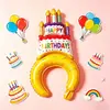 Decoração de Festa de Aniversário Infantil Desenho Animado Filme de Alumínio Grande Formato Especial Seguro Não Tóxico Tiara Tiara Grampo de Cabelo Balão Atacado