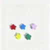 Madera Maciza Estrella de Cinco Puntas Cuentas de Madera Estrellas en Forma de Corazón Cuerda de Cáñamo de Colores Borlas Accesorios para Manualidades Caja de Estrellas de Boj al por Mayor