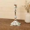 Enfeites de Castiçal Clássico Estilo Europeu, Decorações de Mesa de Luxo Leve e Alto Valor Estético, Enfeites de Castiçal para Decoração de Casa em Liga de Zinco Atacado