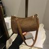 Bolso vintage sencillo para mujer, novedad de 2025, moderno, versátil, de color liso, de alta gama y estilo nicho.