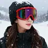 Óculos de esqui ao ar livre para inverno, unissex, podem ser usados com lentes de grau, à prova de neve, quentes, à prova de vento, óculos de neve, óculos de sol para montanhismo