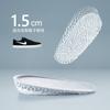 Plantilla de silicona para aumentar la altura, almohadilla para aumentar la altura de los pies de las mujeres, plantilla invisible para aumentar la altura, media almohadilla deportiva para hombres con absorción de impactos.