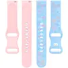 Adecuado para reloj Samsung watch7 de silicona bicolor con relieve láser, correa de repuesto para reloj de 18/20/22 mm