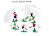 PVC Sólido Segunda Geração Futebol Menino Conjunto de 9 peças Campo de Futebol Cena de Menino Decoração Decoração Decoração de Bolo