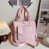 Bolsa de mão grande e moderna para mulheres, nova bolsa tote outono 2026, bolsa de ombro versátil para o dia a dia e faculdade para meninas