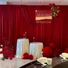 Decoración de Cortina para Jardín de Bodas, Arreglo de Patio, Paquete de Decoración de Guirnalda de Linternas con Palabras Felices para Compromiso y Boda en Villa