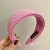 Diadema Rosa Estilo Francés Corona Alta Diadema Ancho Accesorio para el Cabello para Mujeres