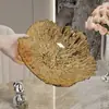 Nueva Entrada Lujo PET Plato de Frutas Pétalo Plato de Fruta Seca para el Hogar Plato de Caramelos Sala de Estar Exquisito Plato de Frutas para Snacks