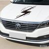 Las pegatinas reflectantes para coches transfronterizos con diseño de rayo para la carrocería se pueden configurar en una variedad de pegatinas de clubes de coches.