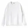 Sudadera de algodón sarga 260g, logo personalizado, ropa de trabajo, transfronterizo, sudadera talla grande, diseño estampado, uniforme de catering, venta directa de fábrica