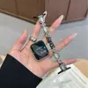 Para S10 Correa Apple applewatch Gama Alta Metal Cobre Circonita Piedra Huevo iwatch se Correa de Reloj