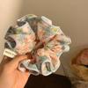 Dulce Liga para el Cabello Scrunchie para Mujeres, Satén de Alta Gama Estilo Coreano Versátil Cuerda para el Cabello, Suave Encaje Lunares Accesorio para el Cabello, Pañuelo Cuadrado para la Cabeza