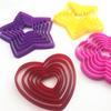 Amor Flor de Ciruelo Plástico Galleta Prensa Molde Estrella de Cinco Puntas Serie Navideña Molde de Corte Doblar Azúcar Pastel Molde DIY