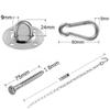 Kit para colgar silla hamaca gancho giratorio de alta resistencia acero inoxidable 304 silla colgante yoga con saco de arena herrajes para columpio