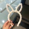 Celebridad de Internet Mismo Invierno Felpa Orejas Largas Orejas de Conejo Diadema para el Cabello de Estudiante Pinza para el Cabello Orejas de Oso Diadema para Lavarse la Cara