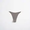 Tanga transparente de tacto nude europeo y americano con tirante fino invisible para mujer sin costuras talla grande borde ondulado cintura baja pantalón triangular de seda helada para fitness