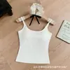 Top de tirantes cruzados de color dopamina, estilo chica picante, con espalda descubierta, con almohadillas de látex fijas, adelgazante, versátil