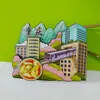 Pegatinas de Refrigerador de Viaje de Ciudades de China Atracciones Turísticas de Chongqing Sanya Montaña Fanjing Pegatinas Magnéticas de Refrigerador de Madera Souvenirs