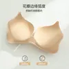 Novo Estilo Sutiã Push-Up Acolchoado Espesso de 2cm Estilo Pastel para Aumentar o Busto Pequeno para Mulheres, Sem Fio, Anti-Queda, Sem Costura