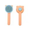 Nuevo Peine para Gatos con Diseño de Cabeza de Oso, Bloques de Color, Peine de Autolimpieza, Venta Directa de Fábrica Peine para Mascotas para Gatos y Perros, Peine de Aguja de Acero para Eliminar el Pelo Suelto