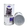 Fabricante de Origen Zhengzhou Leche de Cabra en Polvo Personalizada Comida para Perros Comida para Gatos Lata de Hojalata Redonda Metálica Redonda