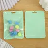 Saco Holográfico Grosso Cor Macaron com Zíper Saco Plástico para Embalagem de Joias Cabo de Dados Saco Yin e Yang Saco Auto-Adesivo Atacado