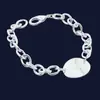 Joyería de Jade de Comercio Exterior Chapado en Cobre con Plata 925 Pulsera de Colgante Redondo con Broche de Camarón de Moda Cadena de Venta Caliente Tk Xiyin Temu