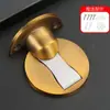 Parada de Puerta Magnética Fuerte Ajustable para Instalación en Piso, Tope de Puerta Magnético sin Taladro para Puertas de Madera del Hogar