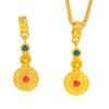 Loja de ouro Mesmo estilo Vietnã Areia Ouro Acessórios DIY Pingente Baizhengxiang Novo estilo chinês Estilo nacional Colar Pingente Corrente de lã