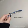 Pinza para el pelo original simple elegante estilo OL para adulto, pinza superior de mezclilla de color claro, pinza para coleta, pinza de resorte