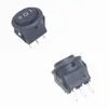Interruptor de balancim KCD1-204-3P três pinos três posições furo 15MM interruptor de energia para luminária de mesa Preto